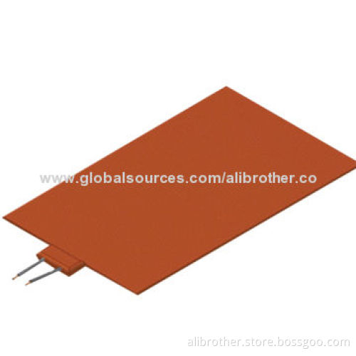 24V Silicone Rubber Heater Bed, 135mm x 135mm (5.5"x5.5")